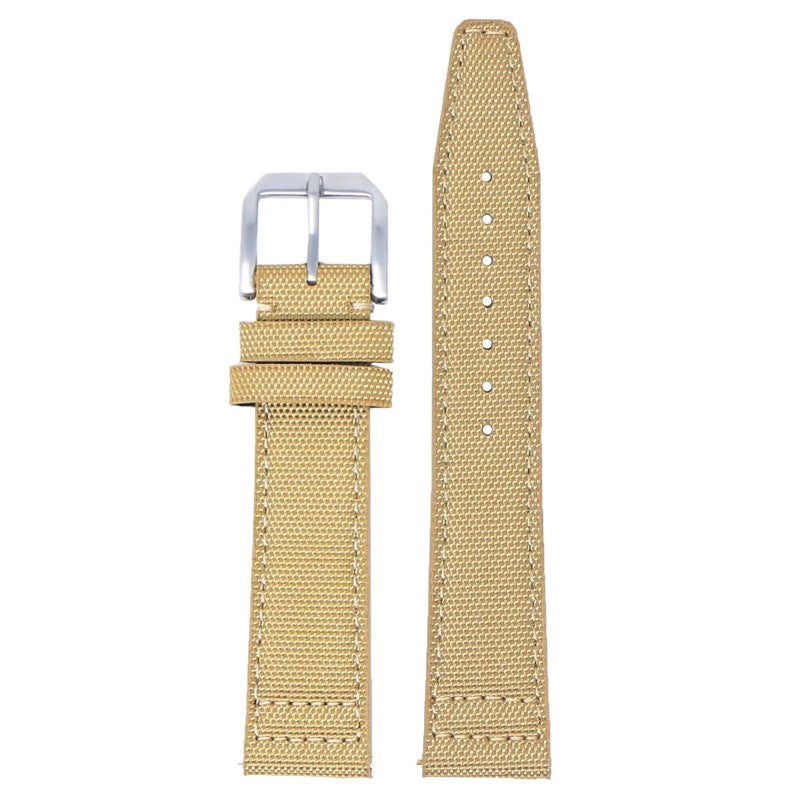 iw10.3 Up Tan DASSARI Kevlar Nylon Leather Watch Band Strap 20mm 21mm 22mm