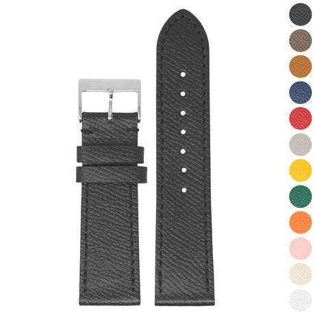 Classic Textured Leather Strap With Quick Release