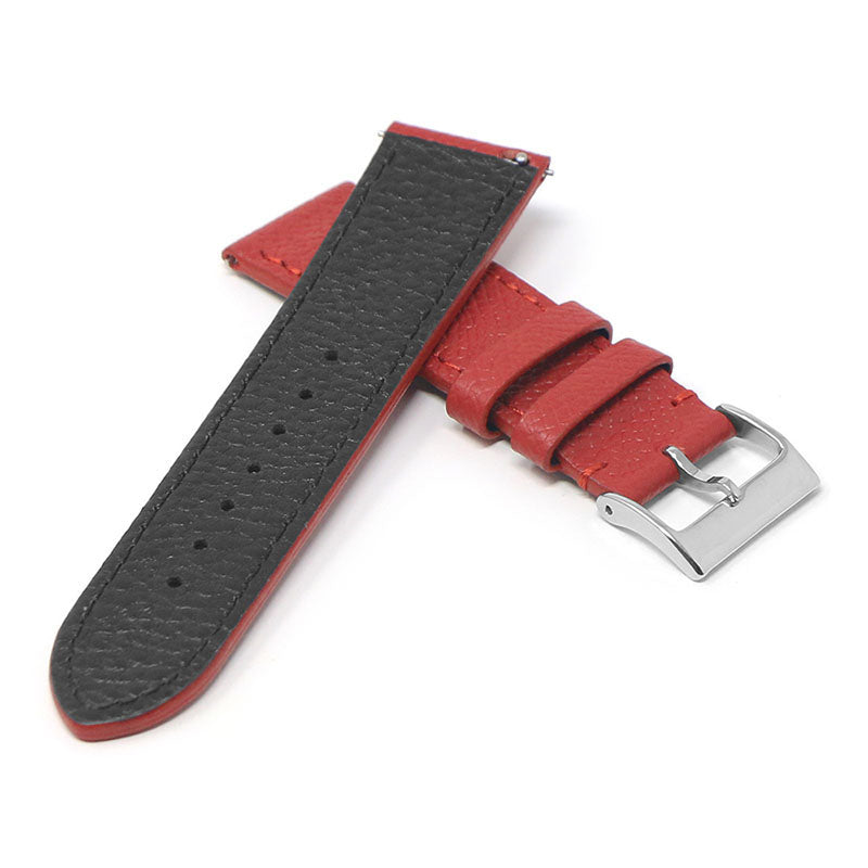 Classic Textured Leather Strap With Quick Release