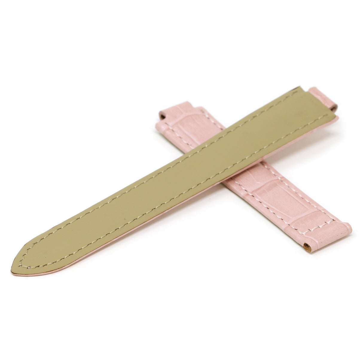 L.crt1.13 Pink Cross StrapsCo Croc Embossed Leather Watch Band Strap For Ballon Blue 14mm 16mm 18mm 20mm