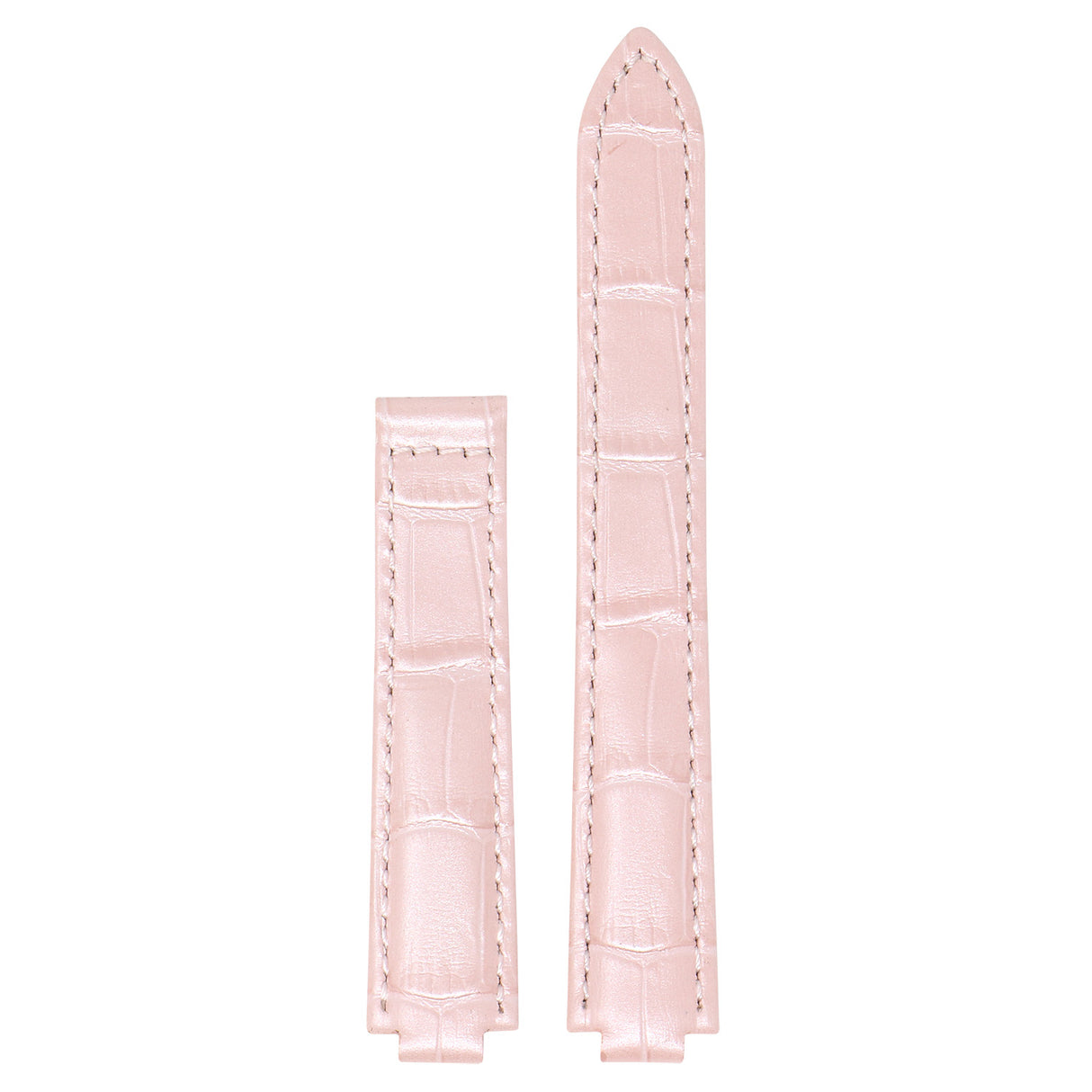 L.crt1.13 Pink Up StrapsCo Croc Embossed Leather Watch Band Strap For Ballon Blue 14mm 16mm 18mm 20mm