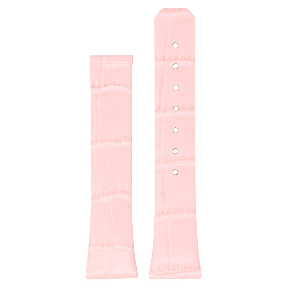 L.om1.13 Pink Up StrapsCo Croc Embossed Leather Watch Band Strap For Constellation 1,2,3