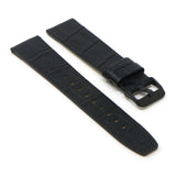 23mm Croc Embossed Leather Strap