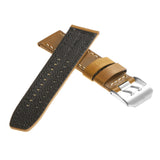 Lmx1.17 Vintage Leather Strap In Biege 3b