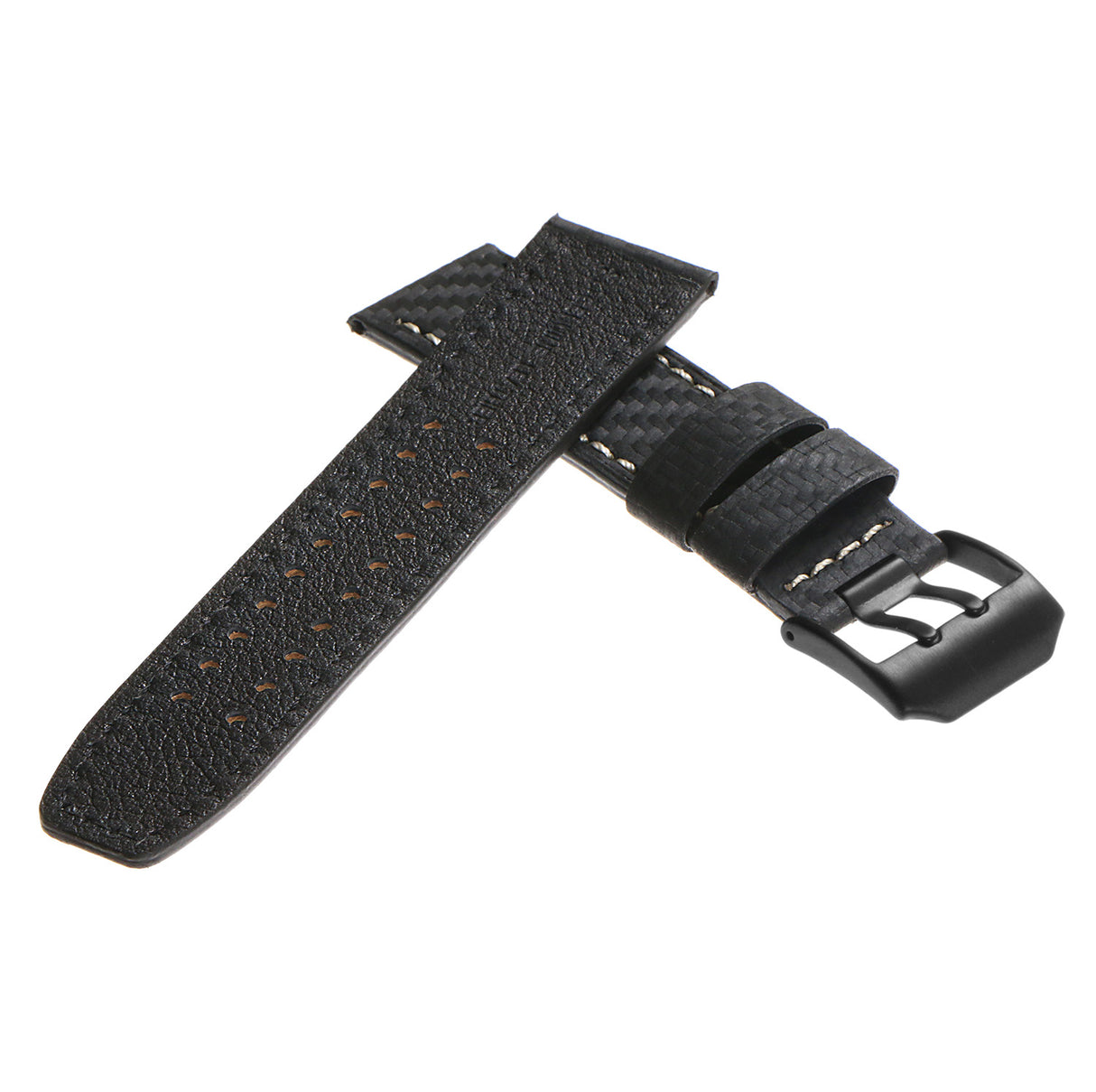 DASSARI 23mm Carbon Fiber Watch Strap for Luminox Evo