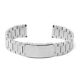 m.fl1 .bs Main Brushed Silver StrapsCo Stainless Steel Flat Link Bracelet 18mm 19mm 20mm 21mm 22mm