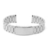 m.fl1 .bs Main Brushed Silver StrapsCo Stainless Steel Flat Link Bracelet 18mm 19mm 20mm 21mm 22mm