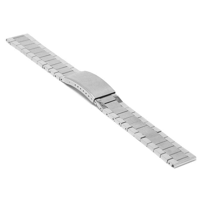 m.fl1 .ps .bs Angle Polished Brushed Silver StrapsCo Stainless Steel Flat Link Bracelet 18mm 19mm 20mm 21mm 22mm