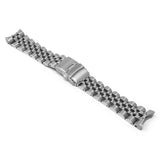 m.sk8 .ss Angle Silver StrapsCo Stainless Steel Angus Jubilee Bracelet for Seiko SKX007 SKX009 SKX011