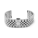 m112.ss round Silver StrapsCo Straight end Jubilee Bracelet Watch Band Strap 20mm 22mm