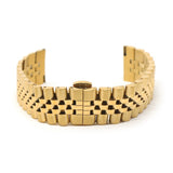 m112.yg round Yellow Gold StrapsCo Straight end Jubilee Bracelet Watch Band Strap 20mm 22mm