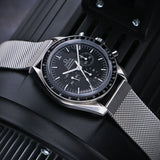 m14 creative3 quick release mesh band stainless steel omega speedmaster watch strap watchband bracelet