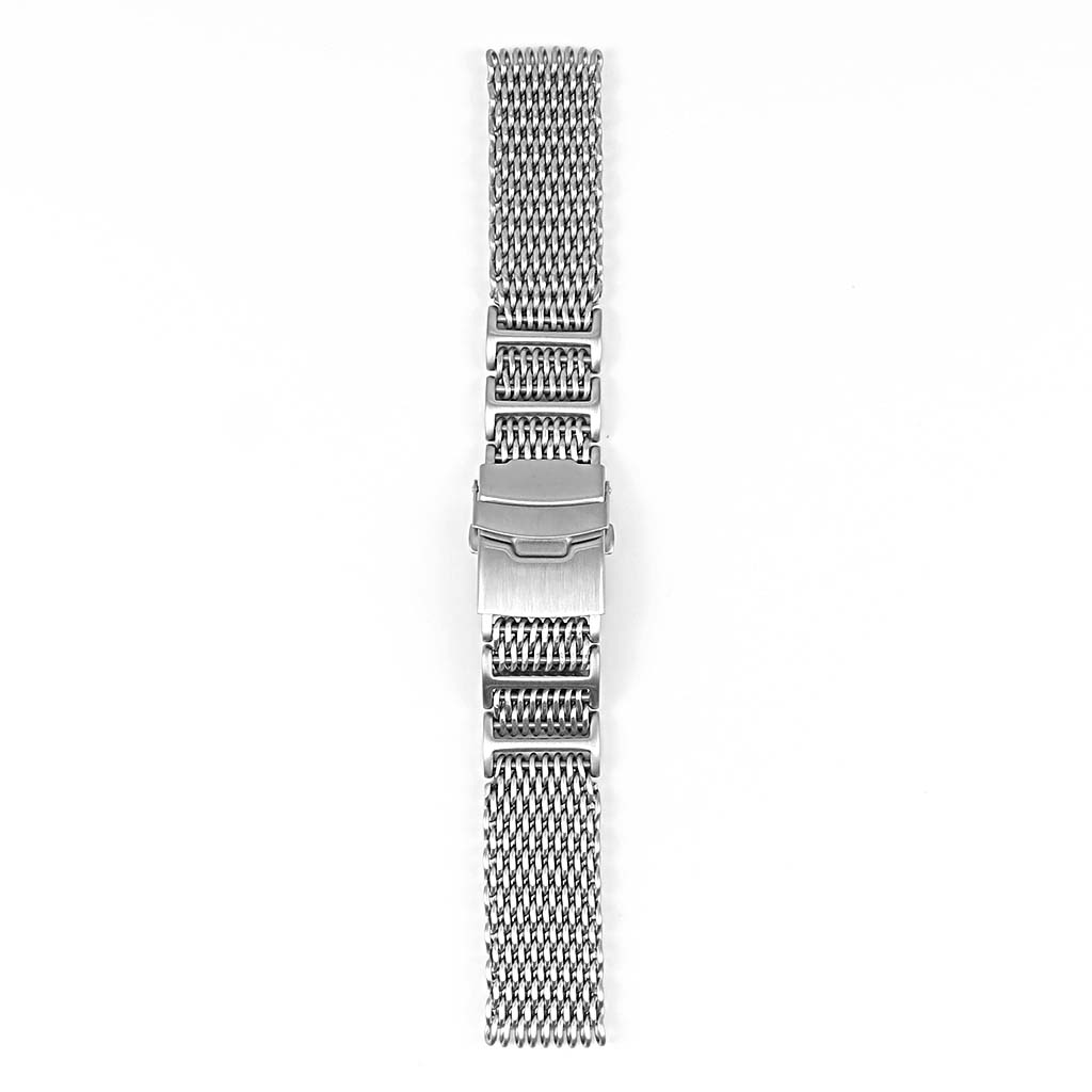 m4 H-Link Shark Mesh Strap w Matte Steel Finish