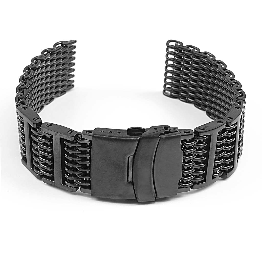 m4 H-Link Shark Mesh Strap w Matte Black Finish