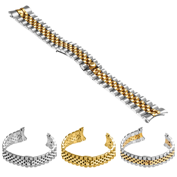 Circle of wisdom Bracelet シルバー×ゴールド Interlocking Circles Bracelet in Solid 10K Gold | Zales