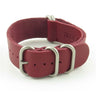 nt.6 5 Ring Leather NATO Strap in Red