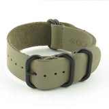 nt.7.mb Ring Leather NATO Strap in Grey