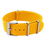 nt15.10 Round Yellow StrapsCo Classic Nylon One Piece Watch Band Strap 18mm 19mm 20mm 21mm 22mm 24mm