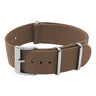 nt15.2 Round Brown StrapsCo Classic Nylon One Piece Watch Band Strap 18mm 19mm 20mm 21mm 22mm 24mm