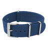 nt15.5 Round Navy Blue StrapsCo Classic Nylon One Piece Watch Band Strap 18mm 19mm 20mm 21mm 22mm 24mm