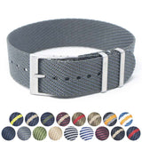 nt5 Gallery StrapsCo Twill Weaved Nylon NATO Watch Band Strap 20mm 22mm