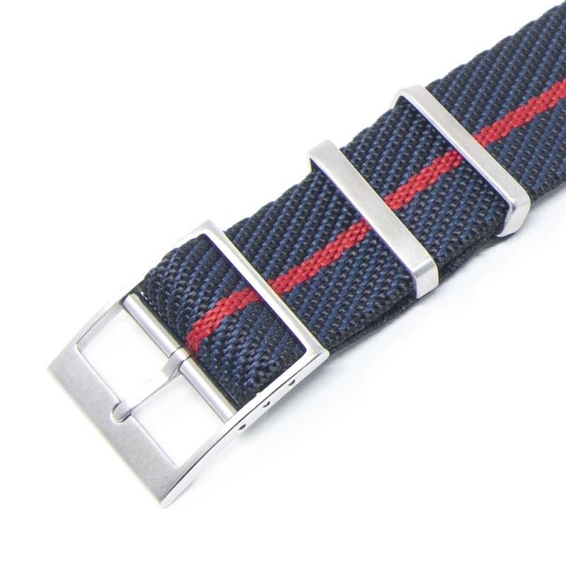 nt5.1.6 Alt Midnight Blue Red StrapsCo Twill Weaved Nylon NATO Watch Band Strap 20mm 22mm