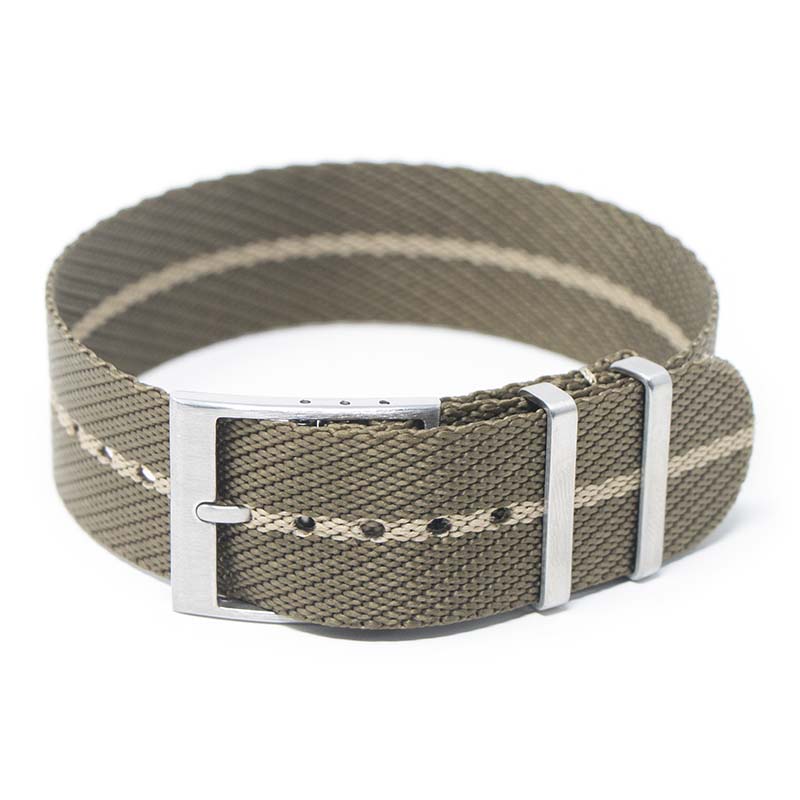 nt5.11.17 Main Army Stripe StrapsCo Twill Weaved Nylon NATO Watch Band Strap 20mm 22mm