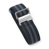 nt6.1.7 Main Black Grey StrapsCo Elastic Nylon NATO Watch Band Strap 20mm 22mm