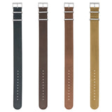 nt7 ALL COLOR StrapsCo DASSARI Vintage Leather Single Pass NATO Strap