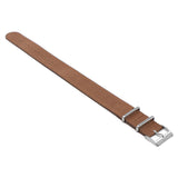 nt7.3 Angle StrapsCo Tan DASSARI Vintage Leather Single Pass NATO Strap