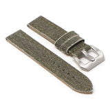 ps6.11 Angle Military Green DASSARI Frayed Edge Canvas Strap