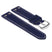 Pu10.5.22 Silicone Strap With Rivets In Blue W White Stitching