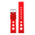 Pu11.6.22 Silicone Rally Strap In Red W White Stitching 3