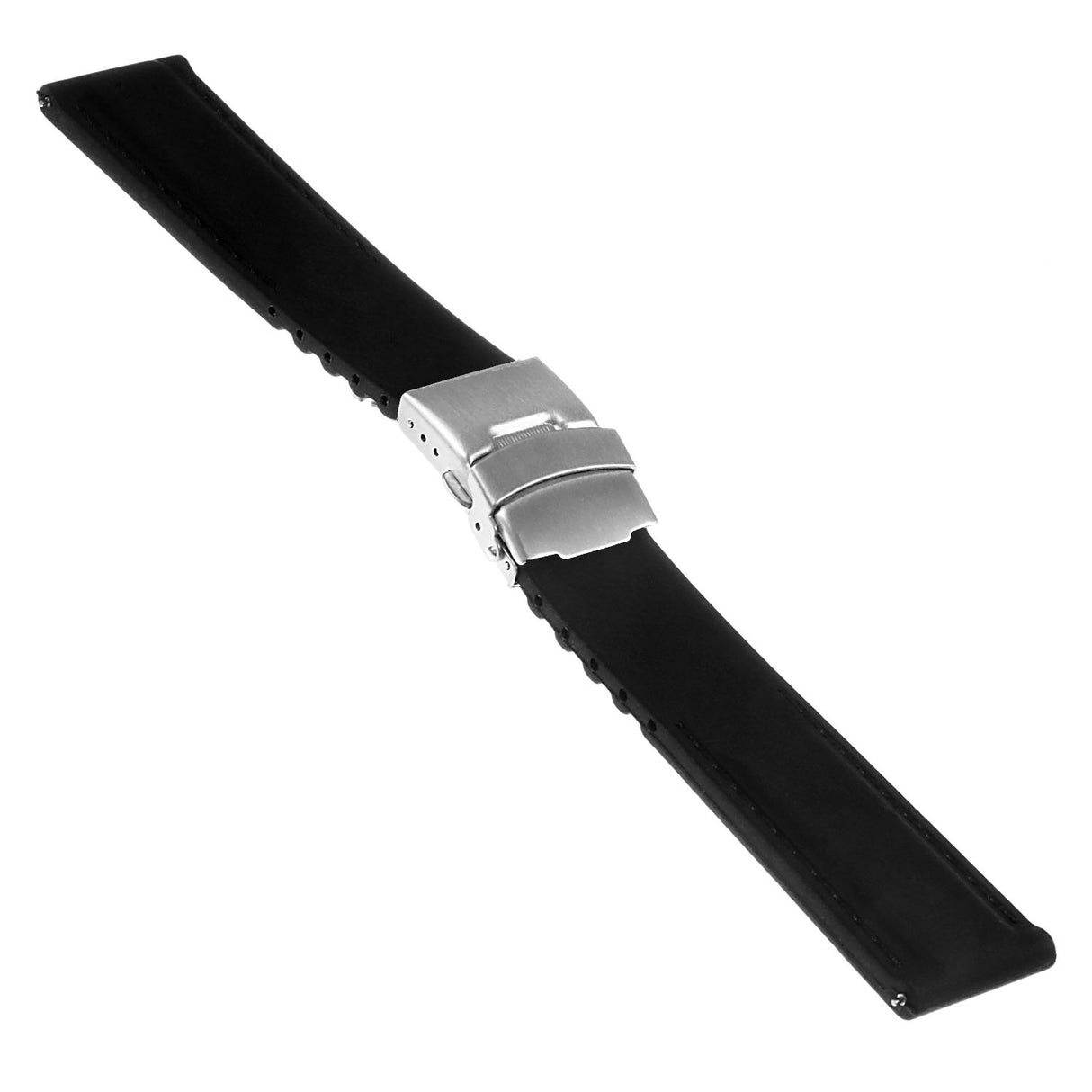 Pu12.1.1 Silcone Rubber Strap In Black