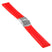 Pu12.6.22 Silcone Rubber Strap In Red W White Stitching