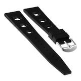 Pu13.1 Angled Silicone Rubber Rally Strap In Black