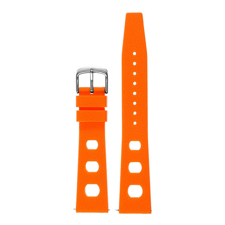 Pu13.12 Upright Silicone Rubber Rally Strap In Orange