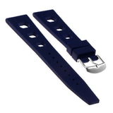 Pu13.5 Angled Silicone Rubber Rally Strap In Dark Blue