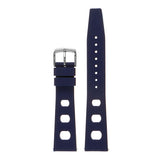 Pu13.5 Upright Silicone Rubber Rally Strap In Dark Blue