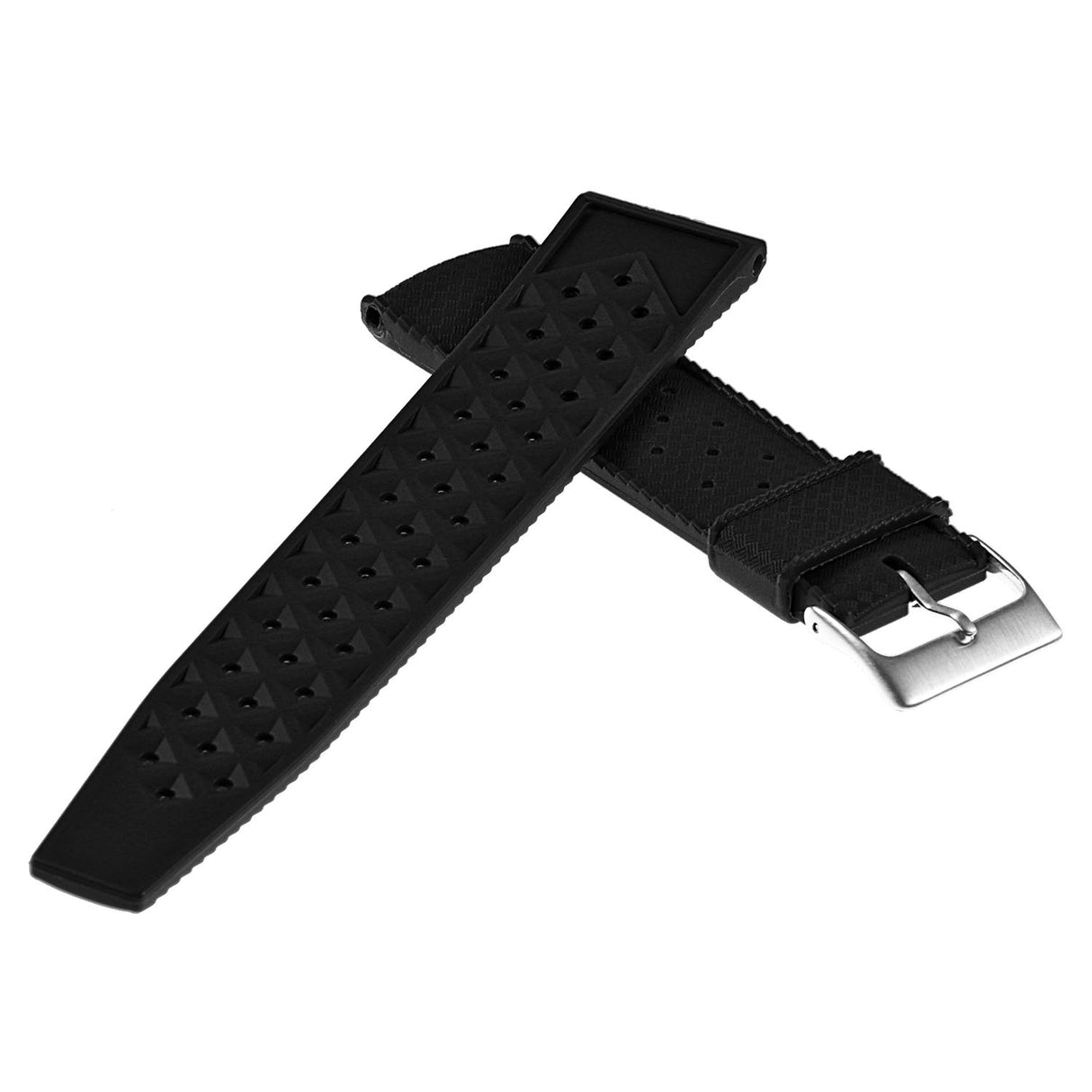 Pu15.1 Back Rubber Strap In Black