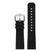 Pu16.1 Upright Silicone Rubber Strap In Black