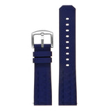 Pu16.5 Upright Silicone Rubber Strap In Dark Blue