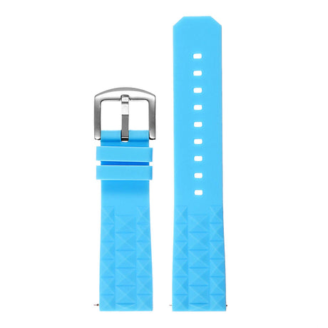 Pu16.5a Upright Silicone Rubber Strap In Blue