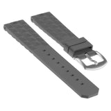 Pu16.7 Angled Silicone Rubber Strap In Grey