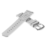 Pu16.7a Cross Light Grey StrapsCo Super Waffle Silicone Rubber Watch Band Strap