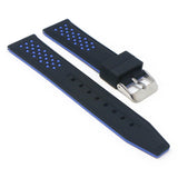 Contrasting Perforated Rubber Strap For MoonSwatch