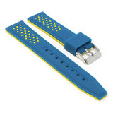 Contrasting Perforated Rubber Strap For MoonSwatch