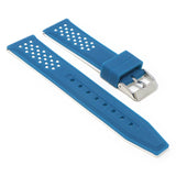 Contrasting Perforated Rubber Strap For MoonSwatch