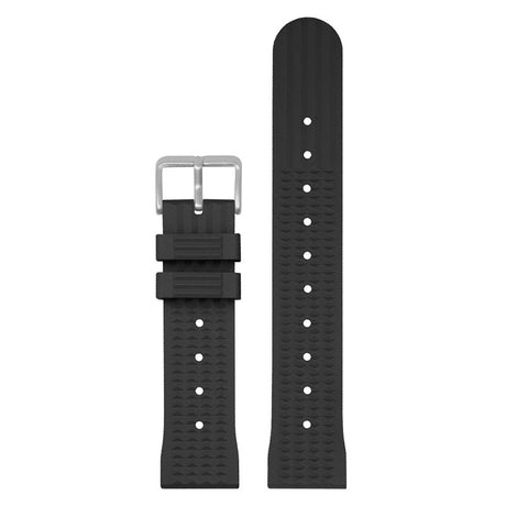 Pu18.1 Main Black StrapsCo Silicone Waffle Strap Rubber Band