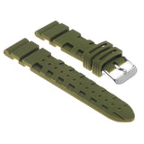 Pu9.11 Silicone Rubber Strap In Green